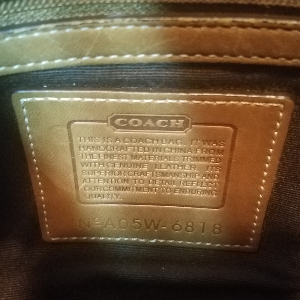 Coach Signature Satchel - Picture 3 of 16